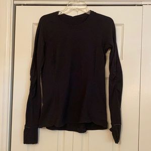 Lululemon size 8 warm running shirt, worn once